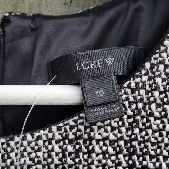 J. Crew Going Places layered black tweed dress 10 - Picture 8 of 8